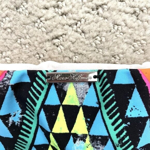 NEW Mara Hoffman Geometric Print Green Bikini Bottoms Women’s Size Small - Picture 6 of 6